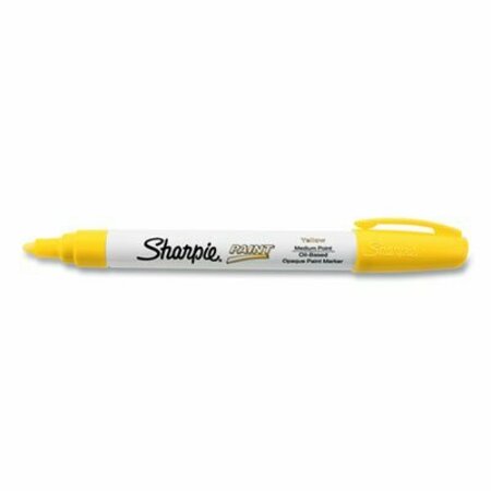 SANFORD Sharpie, PERMANENT PAINT MARKER, MEDIUM BULLET TIP, YELLOW 35554